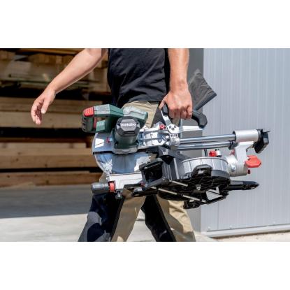 Metabo KGS 18 LTX BL 216 kap-/geringssav, 18V, med 2 x 8,0 Ah batteri og lader