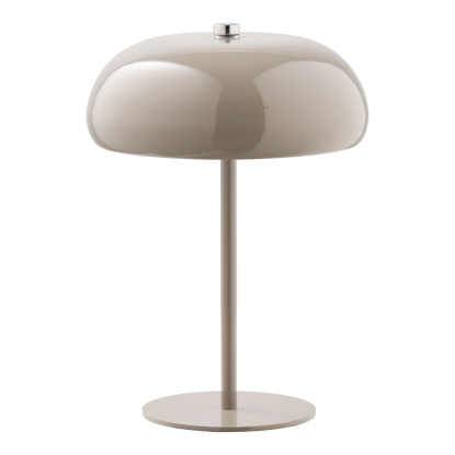 Margate LED bordlampe, genopladelig, H23 cm, taupe