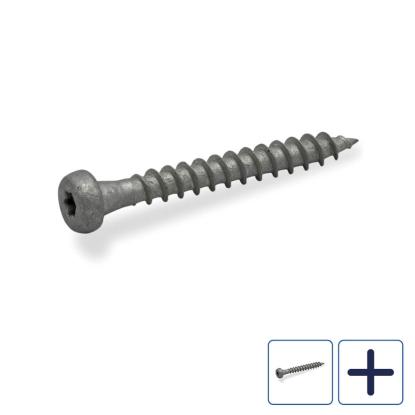 FAST beslagsskrue, ZF Max belægning, 4,8 mm