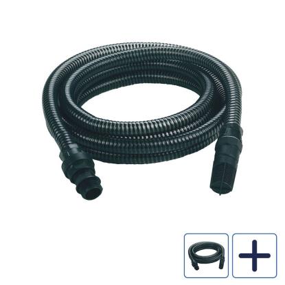Einhell sugeslange med plastadapter, 1", sort, Ø25 mm