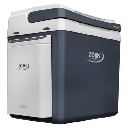 ZORN elektrisk køleboks, 12/230V inklusiv batteri, 20,8 Ah, 30 liter