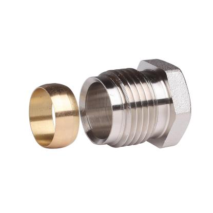 Danfoss klemringsfitting, 1/2" til kobber/stål