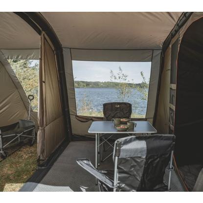 easy camp Kullen 6 Air tunneltelt til 6 personer, brun