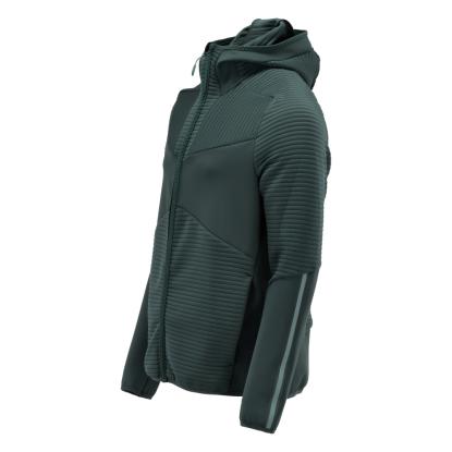 MASCOT CUSTOMIZED fleece hættetrøje med lynlås, skovgrøn