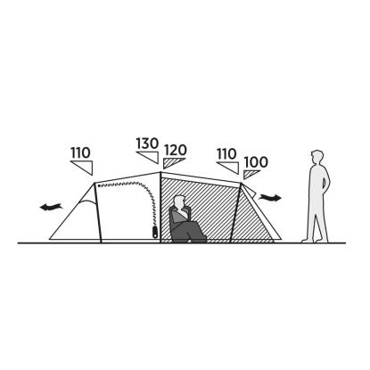 easy camp Hemsedal 4 tunneltelt til 4 personer, grøn