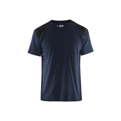 Blåkläder 3379 t-shirt, mørk marineblå/sort