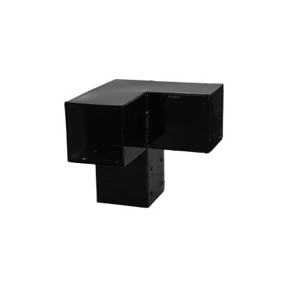 PLUS Daylife pergola med Tokyo hegn og tørresnor, model 5, sort/fyr, 198 x 198 x 208 cm