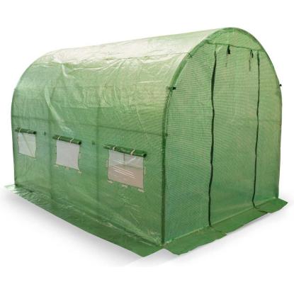 Drivhus, plast, grøn, 300 x 200 cm - 6 m²