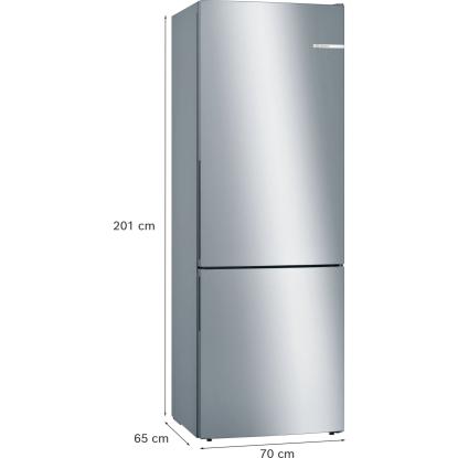 Bosch KGE49AICA fritstående kølefryseskab, 302 + 117 liter