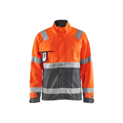Blåkläder 4064 high vis arbejdsjakke, hi-vis orange/mellemgrå