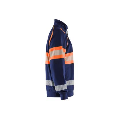 Blåkläder 3551 high vis sweatshirt, marineblå/hi-vis orange