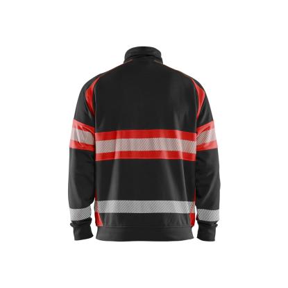Blåkläder 3551 high vis sweatshirt, sort/hi-vis rød