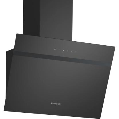 Siemens iQ100 væghængt emhætte LC65KDK60, sort, 60 cm