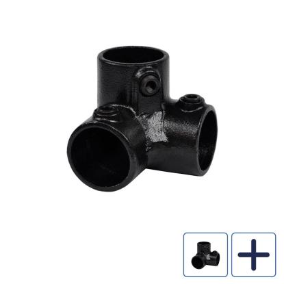Clarrods Clamps CL128 3-vejs hjørne-top, sort