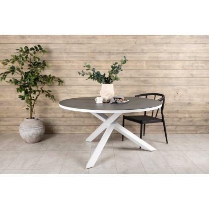 Venture Design Copacabana havebord, grå, Ø140 cm
