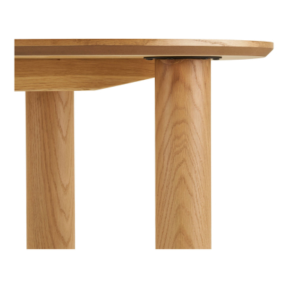 Livigno skrivebord i organisk form, egefiner, 120 x 60 cm