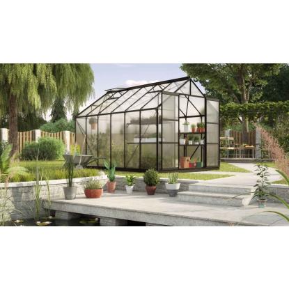 Vitavia Uranus 9900 drivhus, sort, 9,9 m², 6 mm poly