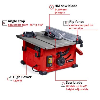 Einhell TC-TS 8 bordrundsav