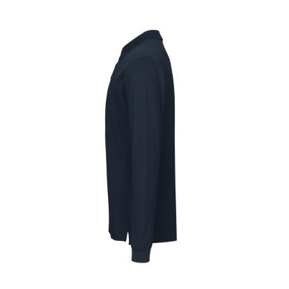 ID 0544 langærmet polishirt med stretch, navy