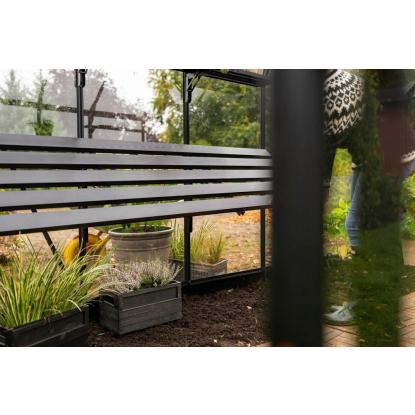 Halls integreret foldbart lamelbord til Icon Planthouse 8, 9,7 m²