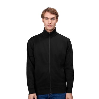 ID 0622 sweat cardigan, sort