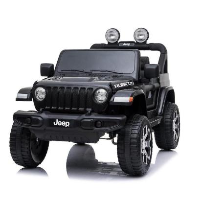 Jeep wrangler Rubicon, 4 x 12V, sort