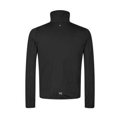 GEYSER G21090 stretch trainer træningsjakke med kort lynlås, sort