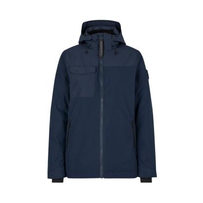 ID 0843 Hooded vinterjakke, dame, navy