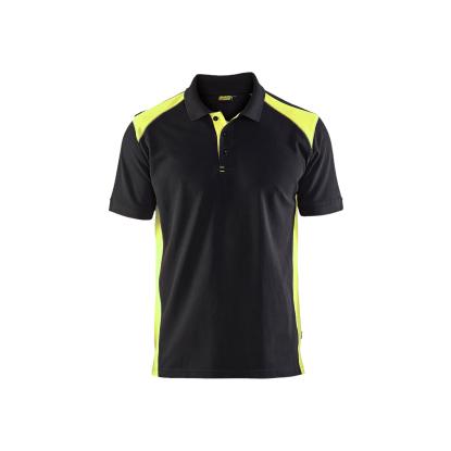 Blåkläder 3324 poloshirt, sort/hi-vis gul