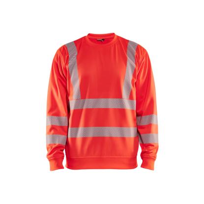 Blåkläder 3562 high vis sweatshirt, hi-vis rød