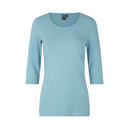 ID 0597 Stretch T-shirt med korte ærmer, dame, støvet aqua