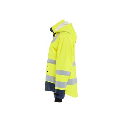 Blåkläder 4327 high vis regnjakke level 3, hi-vis gul/marineblå