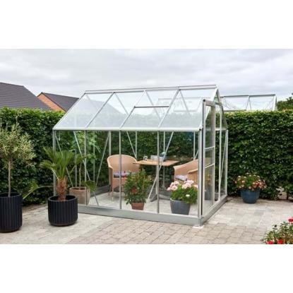 Halls Popular 86 drivhus 5 m², alu, 3 mm hærdet glas