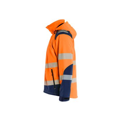 Blåkläder 4400 high vis letforet vinter softshelljakke, hi-vis orange/marineblå