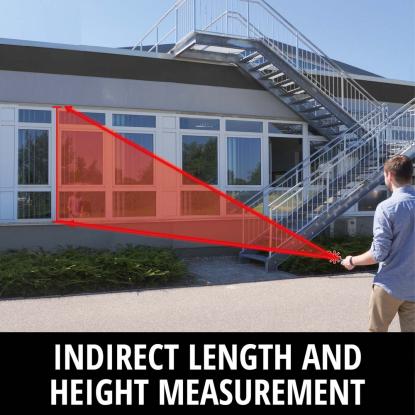 Einhell TC-LD 60 R laserafstandsmåler med opbevaringstaske, 60 meter