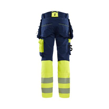 Blåkläder 1125 high vis buks 4-vejs stretch, marineblå/hi-vis gul