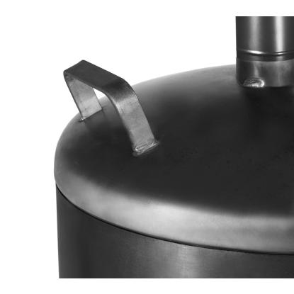 Cook King Faro havepejs, stål, sort, Ø40 x 158 cm