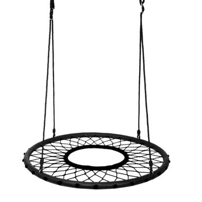 NORDIC PLAY Active netrundgynge med hul, Ø100 cm, sort