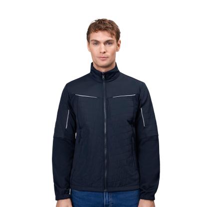ID 0780 Zip-n-Mix hybridjakke, navy