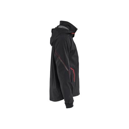Blåkläder 4483 skaljakke 4-vejs stretch, sort/rød
