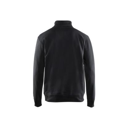 Blåkläder 3369 sweatshirt half zip, sort