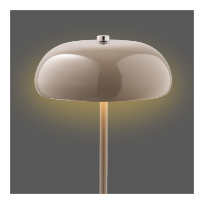 Margate LED bordlampe, genopladelig, H23 cm, taupe