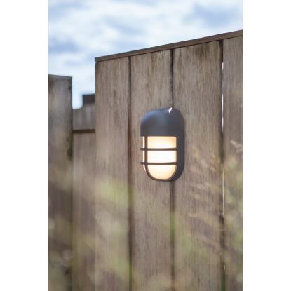 LUTEC BULLO udendørs LED væglampe,  H19,3 cm, IP54, mørk grå