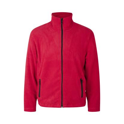 ID 0803 cardigan, mikrofleece, rød