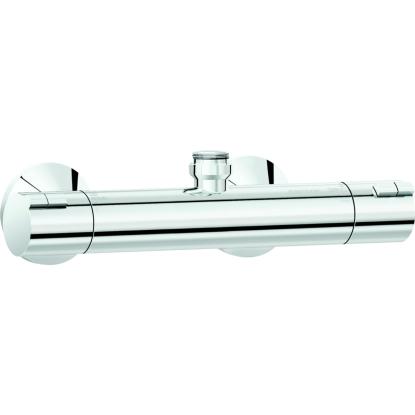 Damixa Thermixa Zero brusearmatur med rosetter, 3/4" afgang, krom