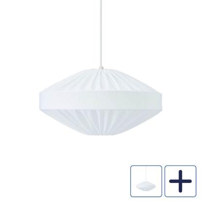 PR Home Edith pendel, E27, Ø38 cm, hvid