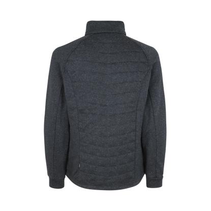 ID 0826 fleecejakke, quiltet, grafit melange