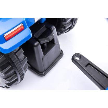 New Holland traktor med trailer gåbil, blå