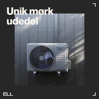 ELL Front Boost luft-til-luft varmepumpe med Wi-Fi, 5,28 kW, silver, 130 m²