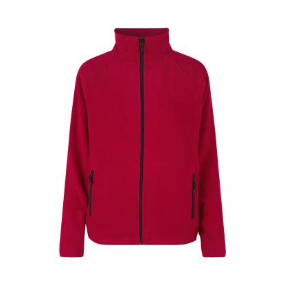 ID 0805 cardigan, mikrofleece, dame, rød